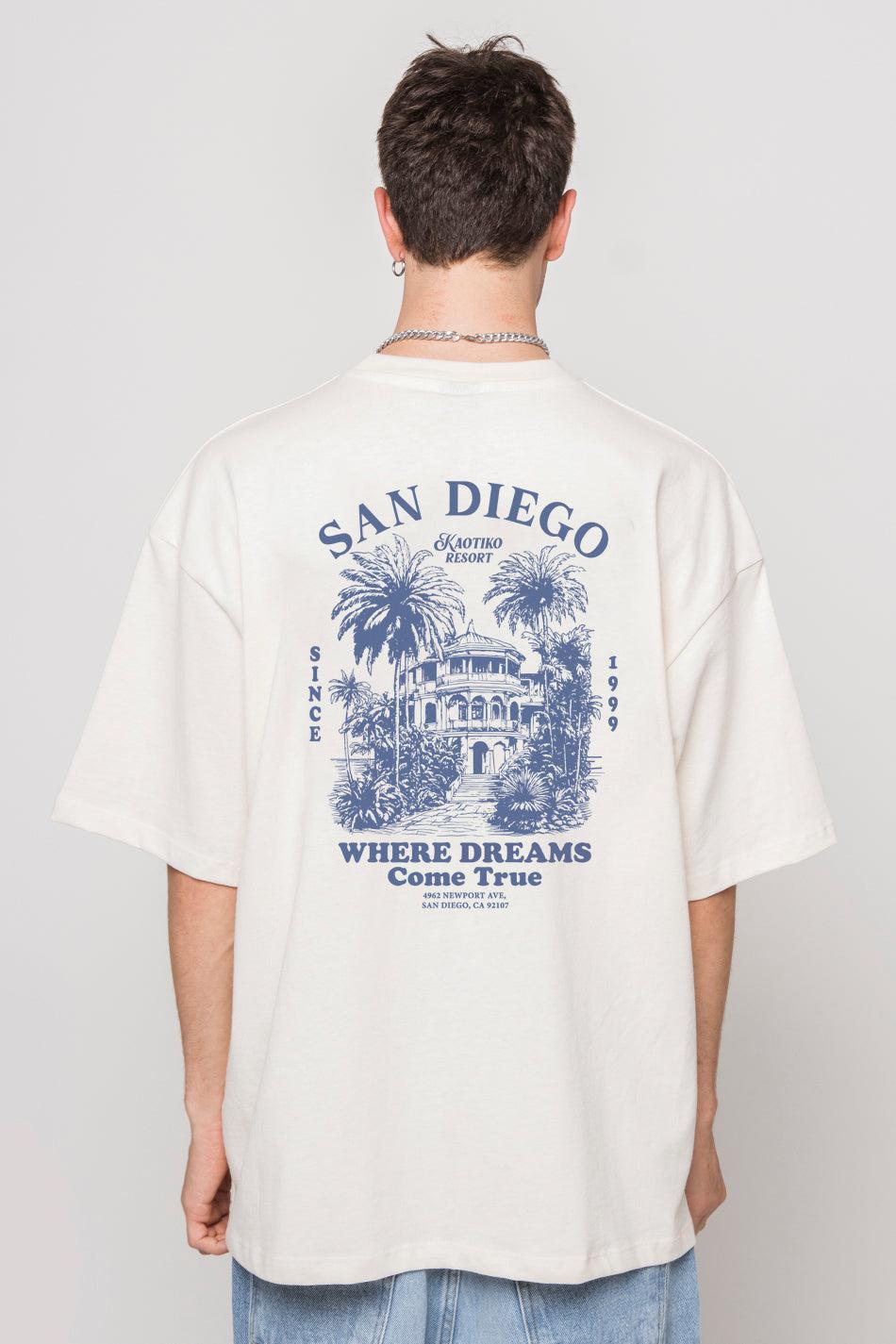 kaotiko Camiseta Kaotiko Resort Ivory Precio ultrabajo