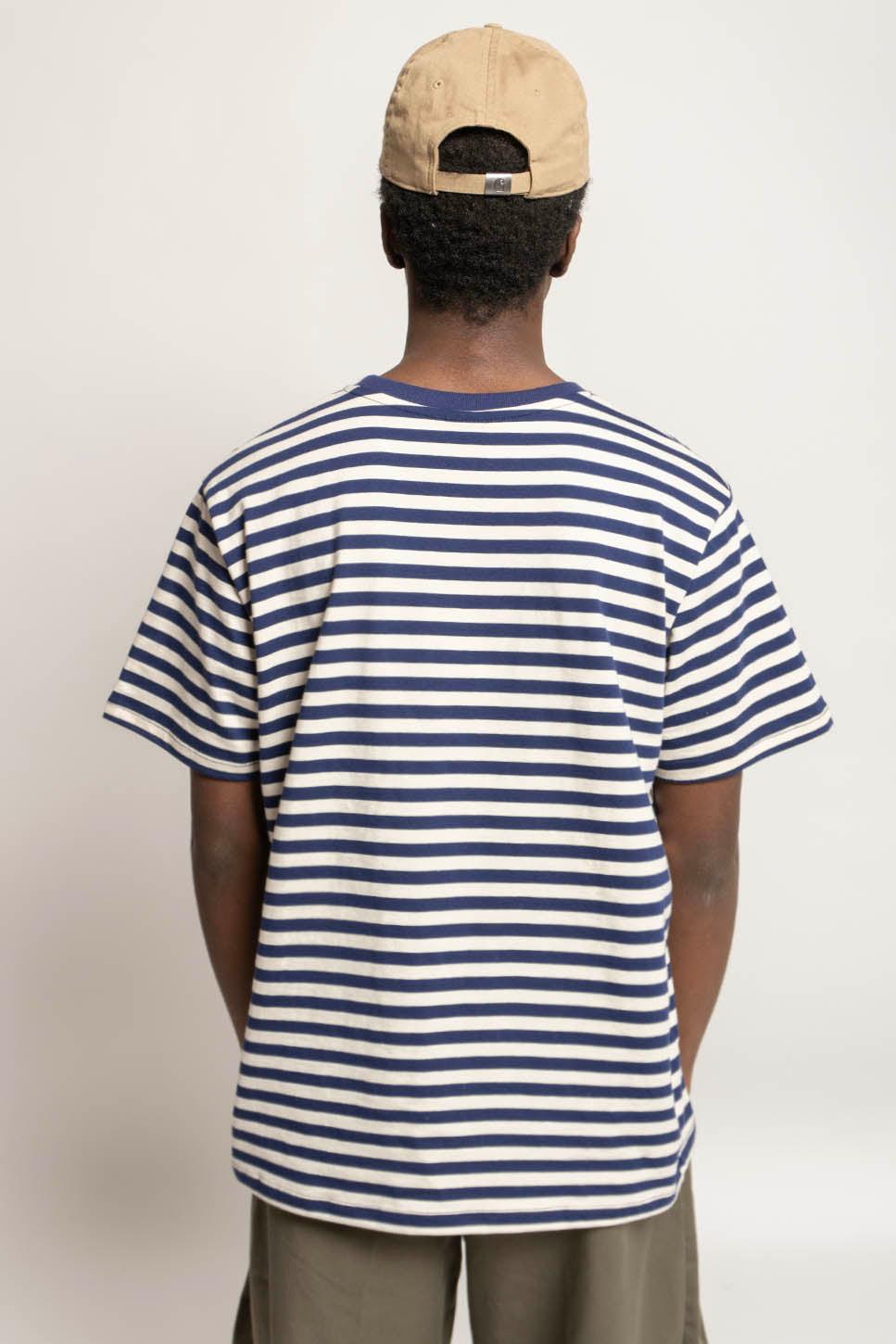 kaotiko Camiseta Stripes Bear Navy Ivory Outlet online