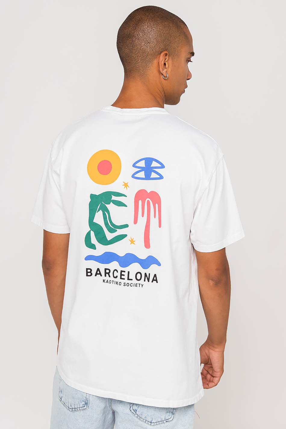kaotiko Camiseta Washed Barcelona Rebajas
