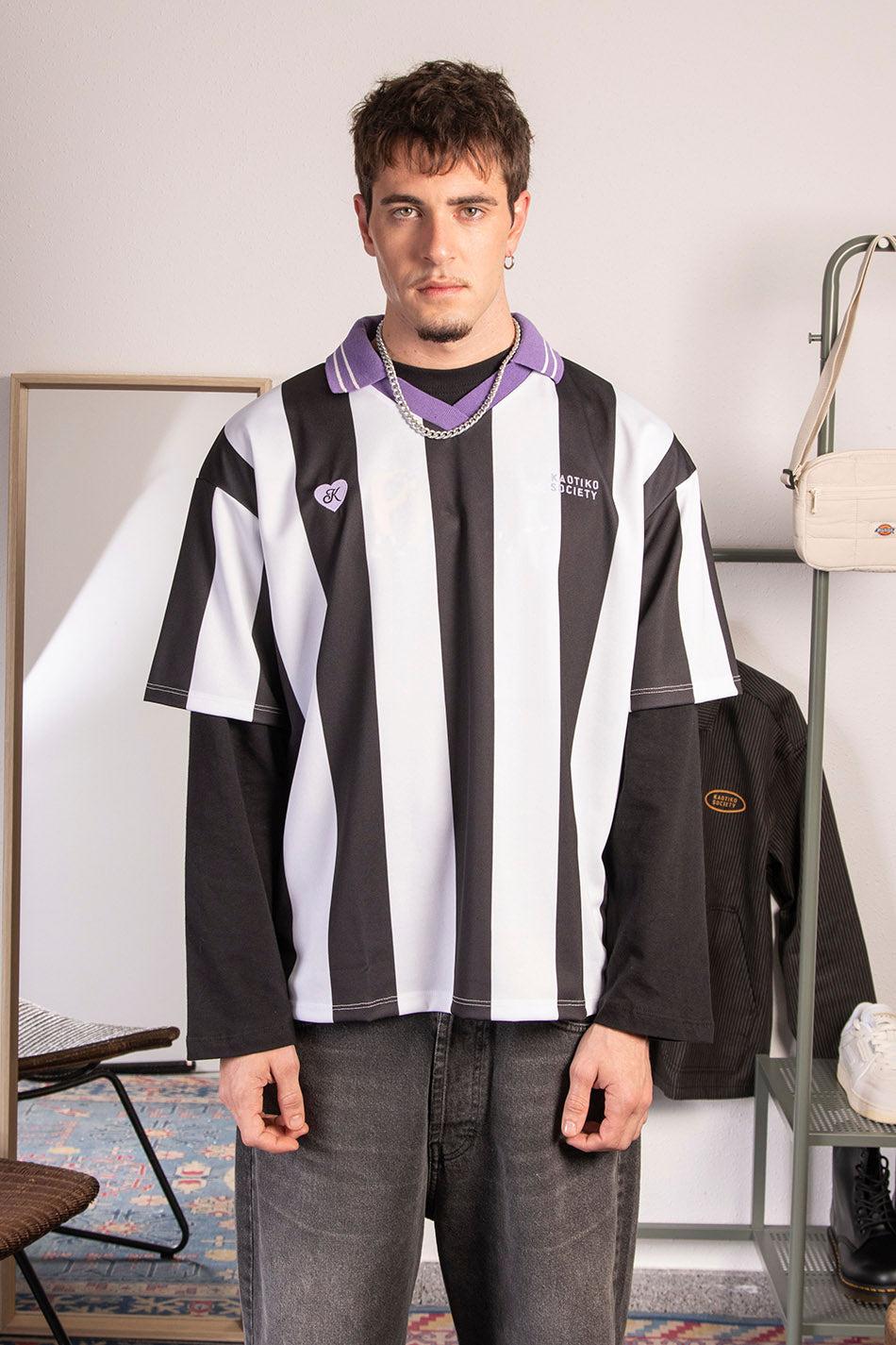 kaotiko Polo Soccer Black/ White Love My Drama Ofertas