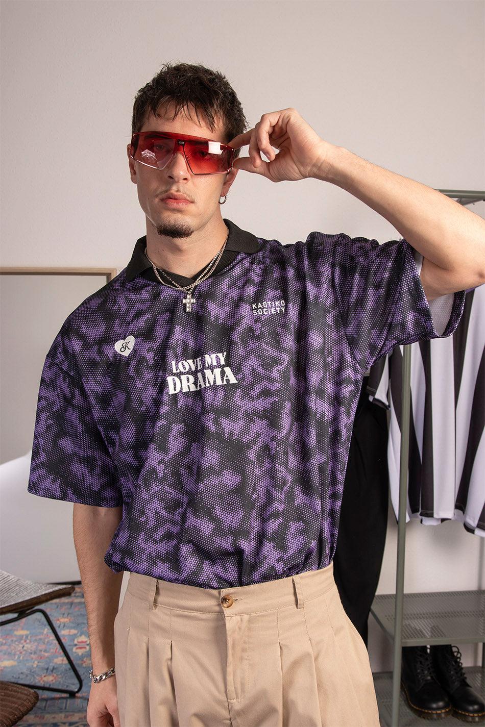 kaotiko Polo Soccer Love My Drama Purple Venta caliente