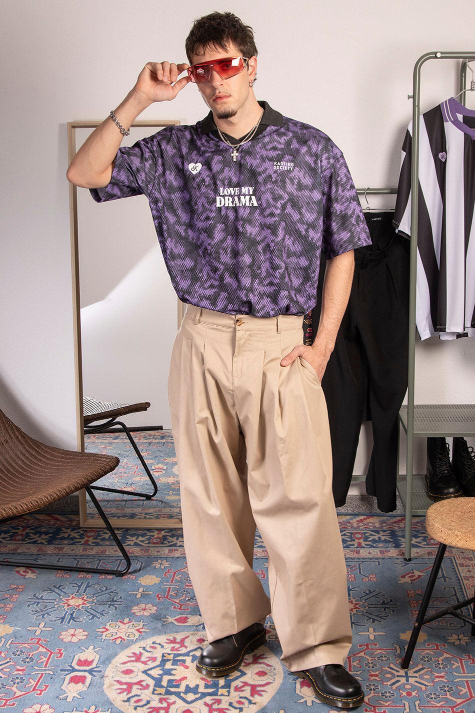 kaotiko Polo Soccer Love My Drama Purple Venta caliente