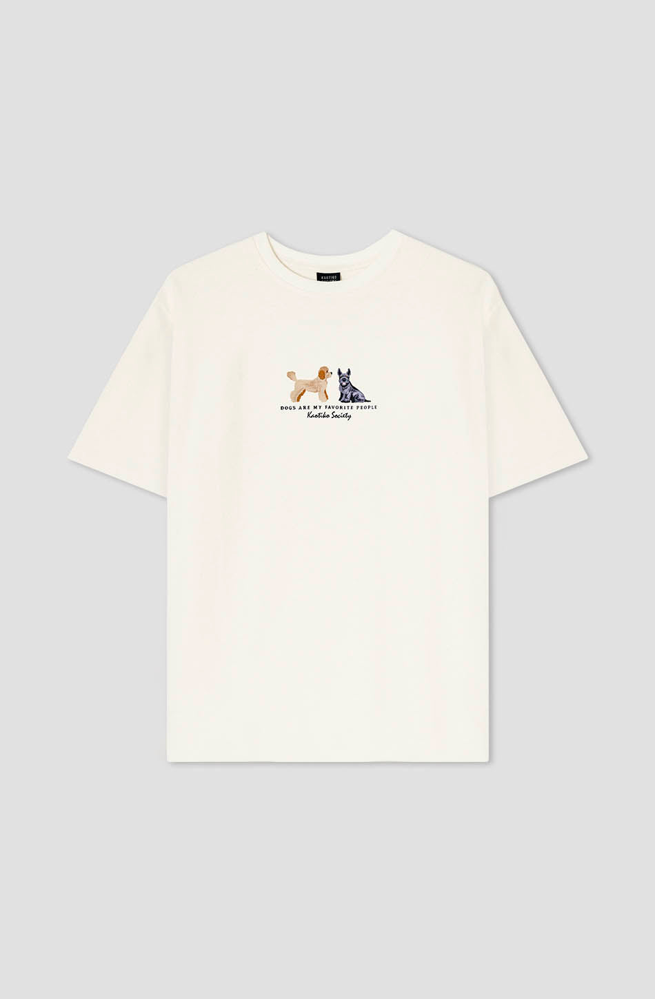 kaotiko Camiseta Washed Puppies Elliott Ivory Gran oferta