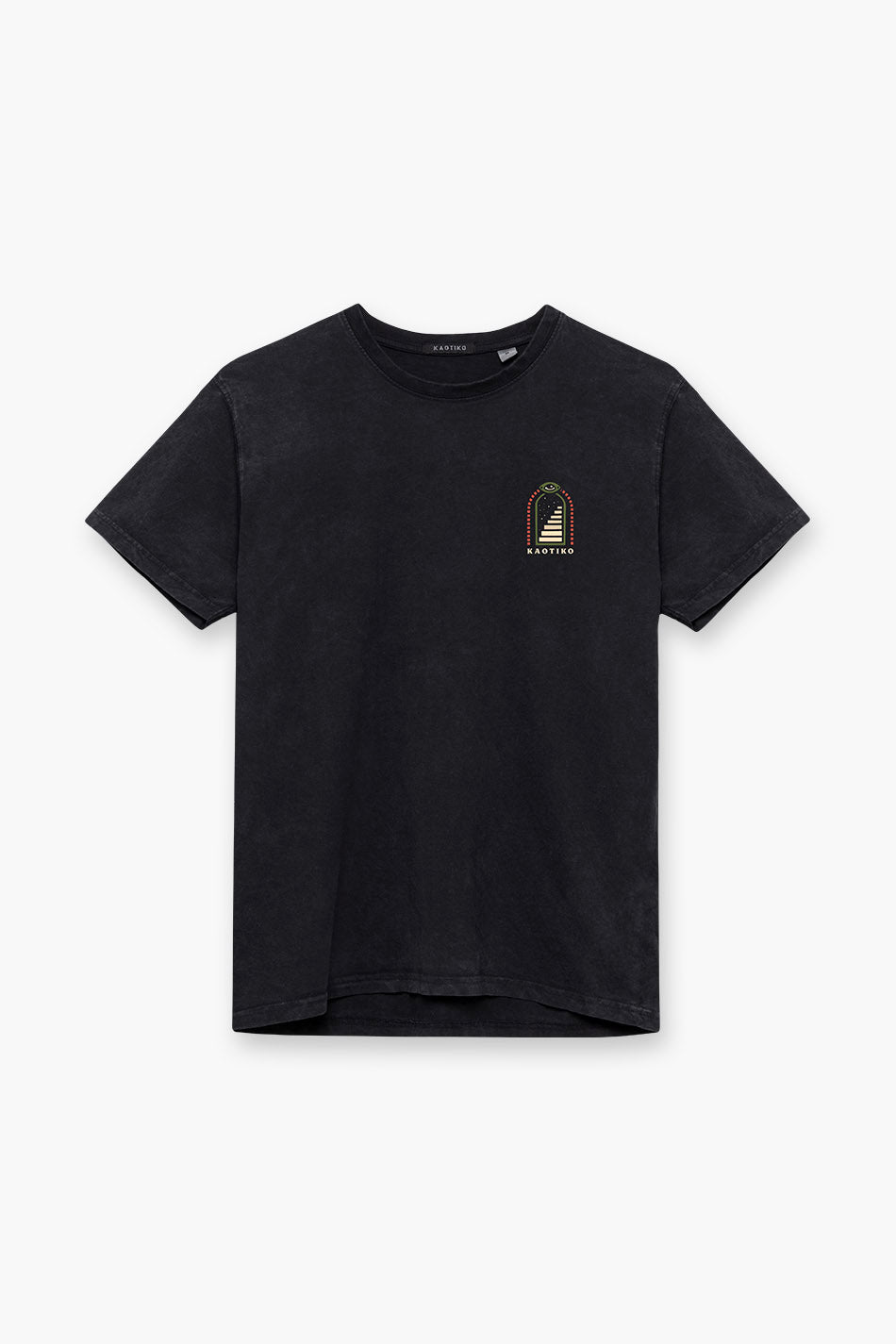 kaotiko Camiseta Washed Trust Your Intuition Black Rebajas de fábrica