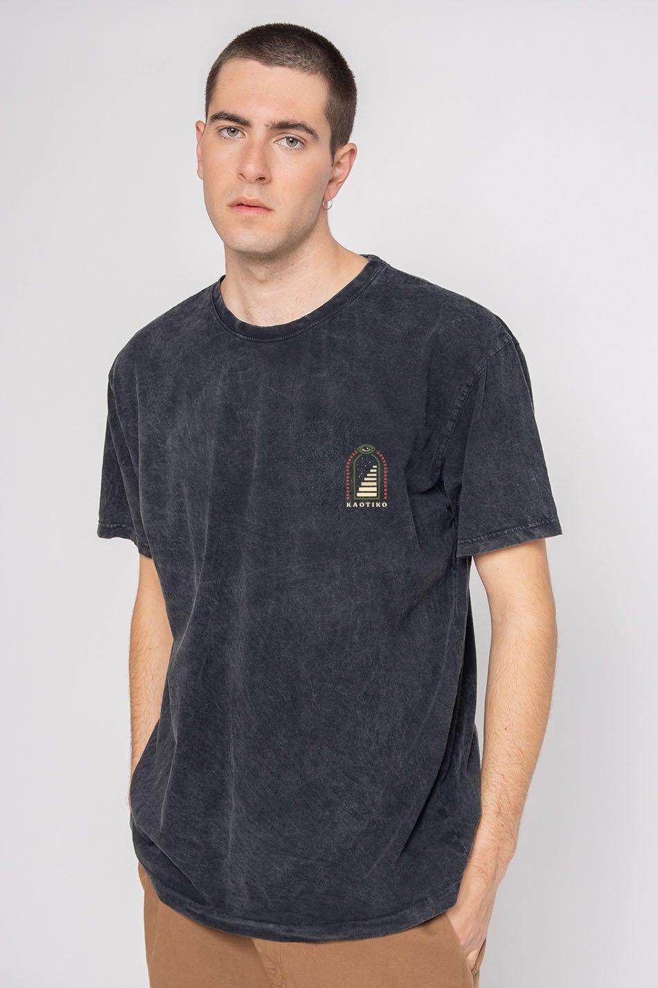 kaotiko Camiseta Washed Trust Your Intuition Black Rebajas de fábrica