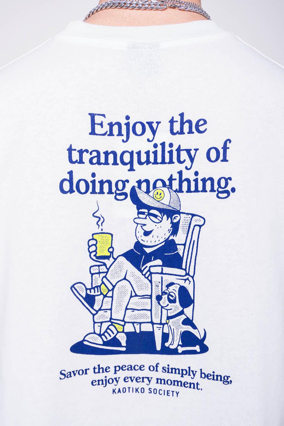 kaotiko Camiseta Doing Nothing Organic Cotton White Descuento