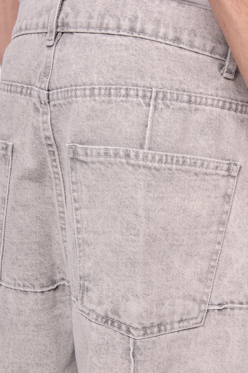 kaotiko Pantalón Washed Patched Pearl Gray Oferta especial