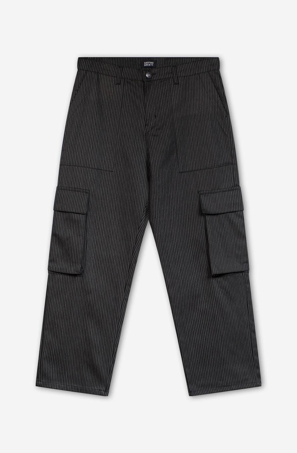 kaotiko Pantalón Cargo Stripes Green / Black ÚLTIMAS EDICIONES