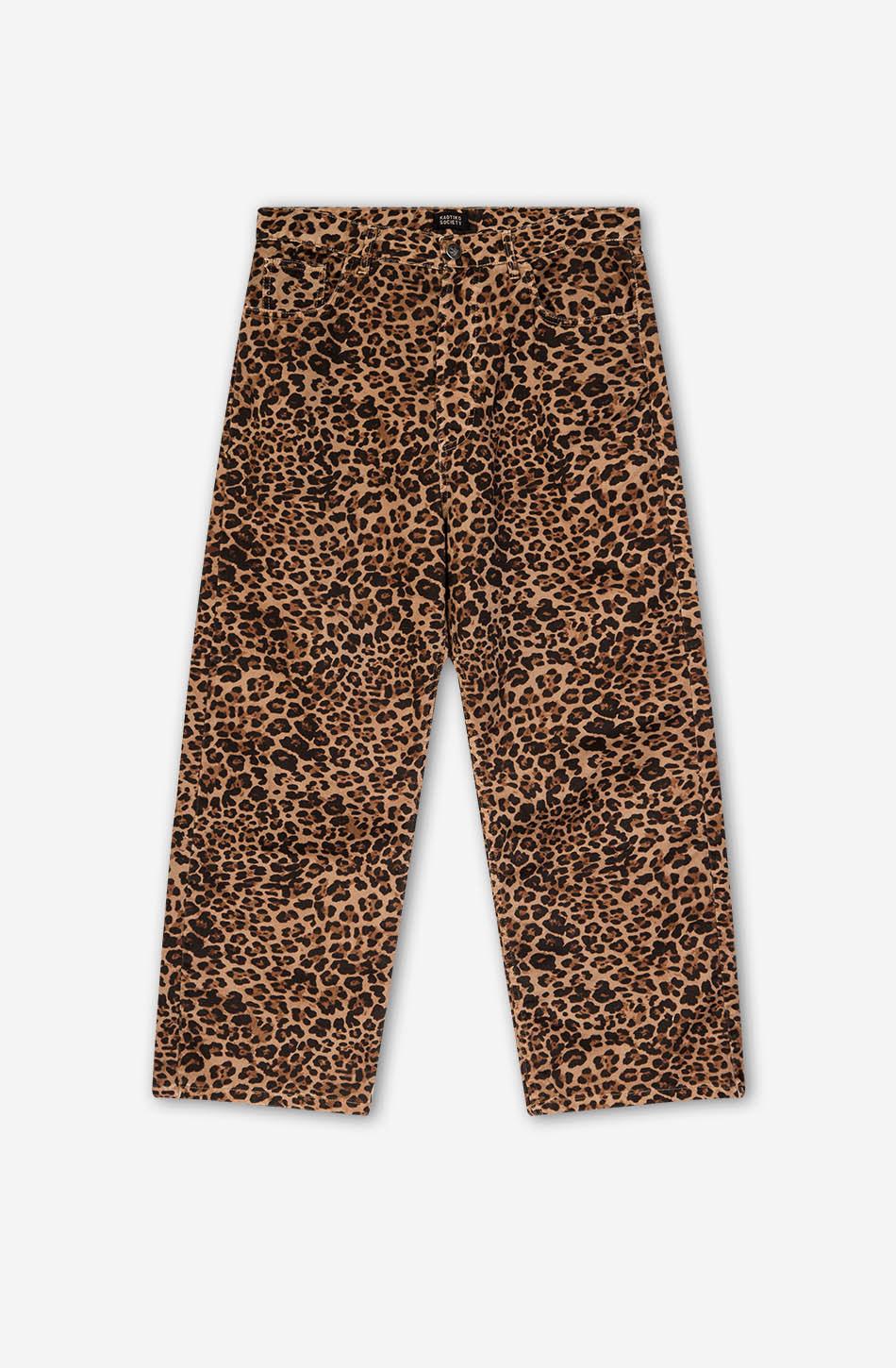 kaotiko Pantalón Loose Leopard Brown Precio de fábrica
