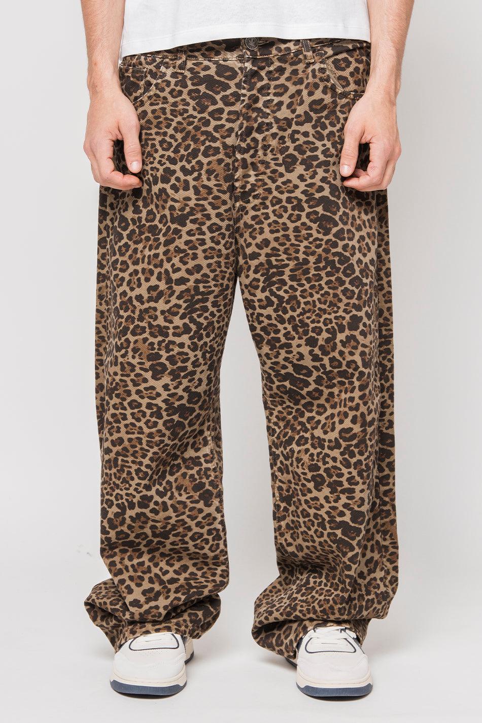 kaotiko Pantalón Loose Leopard Brown Precio de fábrica
