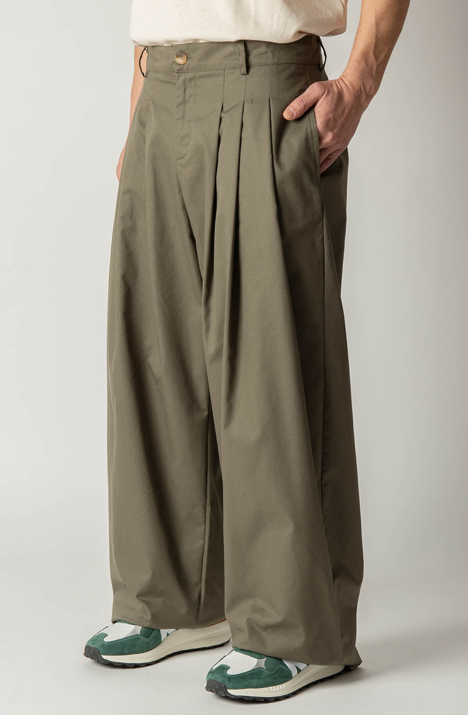 kaotiko Pantalón Norway Wide Leg Army Promoción trimestral