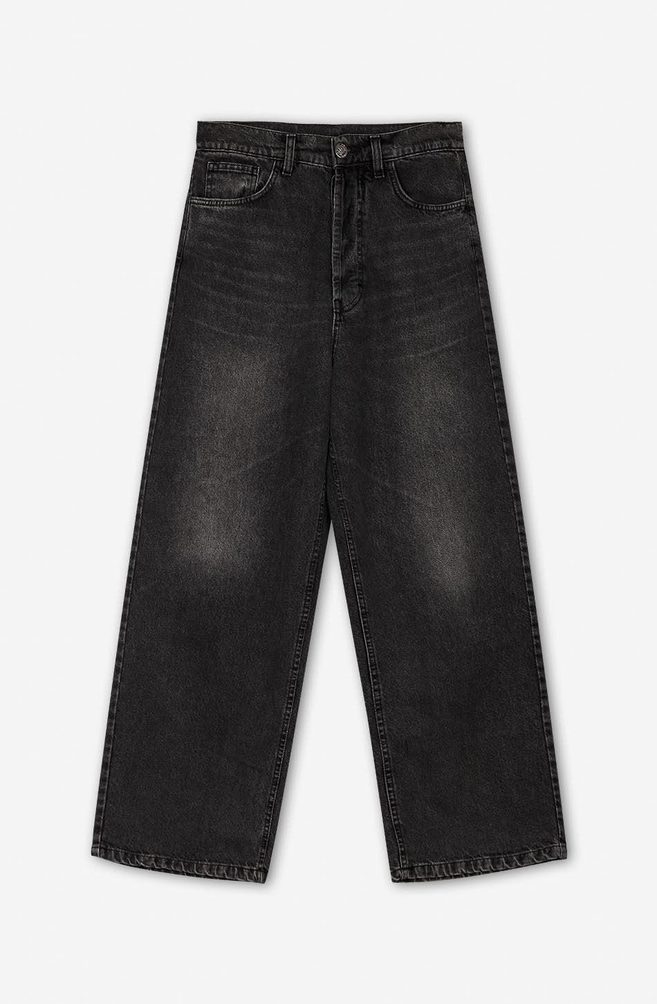 kaotiko Pantalón Loose Baggy Denim Black Superdescuento