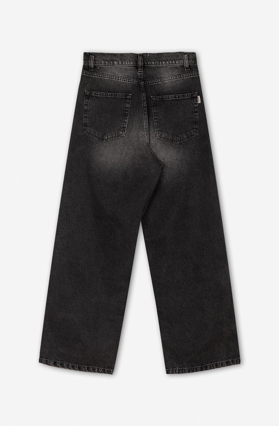 kaotiko Pantalón Loose Baggy Denim Black Superdescuento