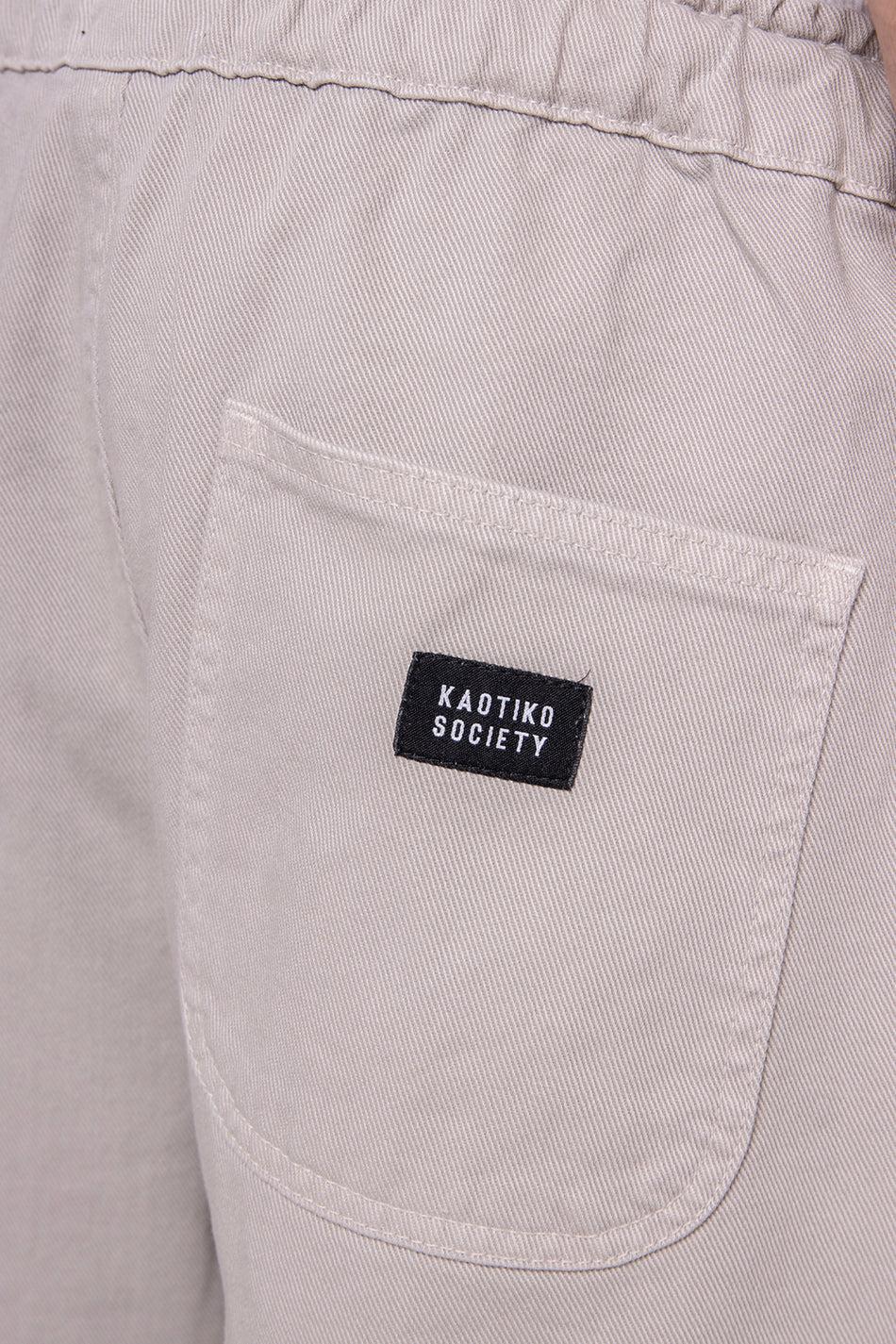 kaotiko Pantalón Skate Belt Universe Grey Grandes descuentos