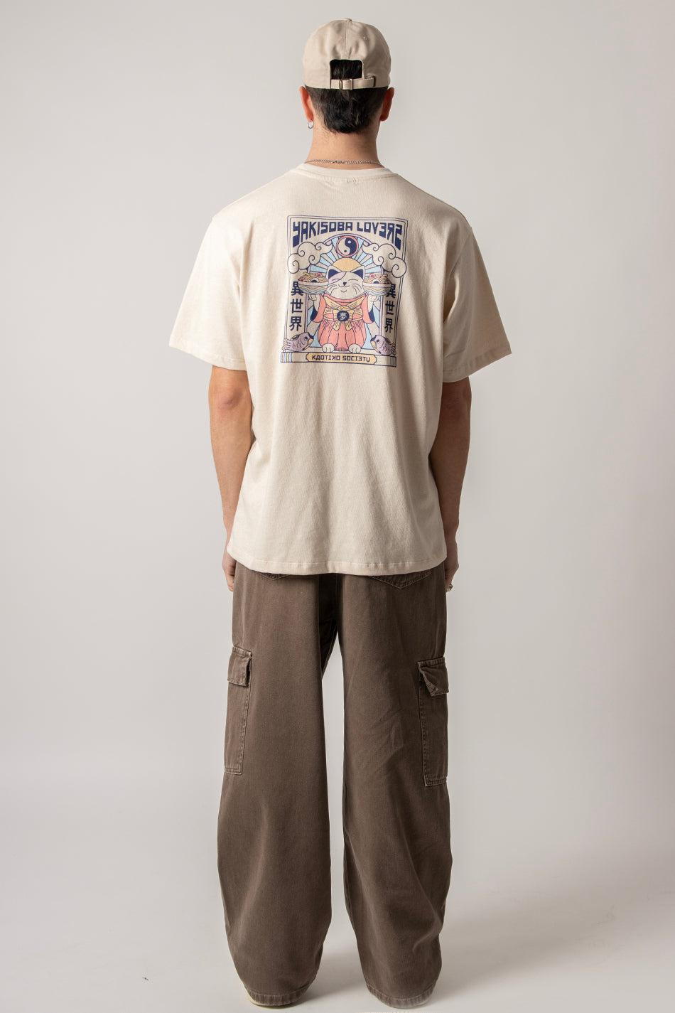 kaotiko Pantalón Cargo Loose Washed Brown Última moda