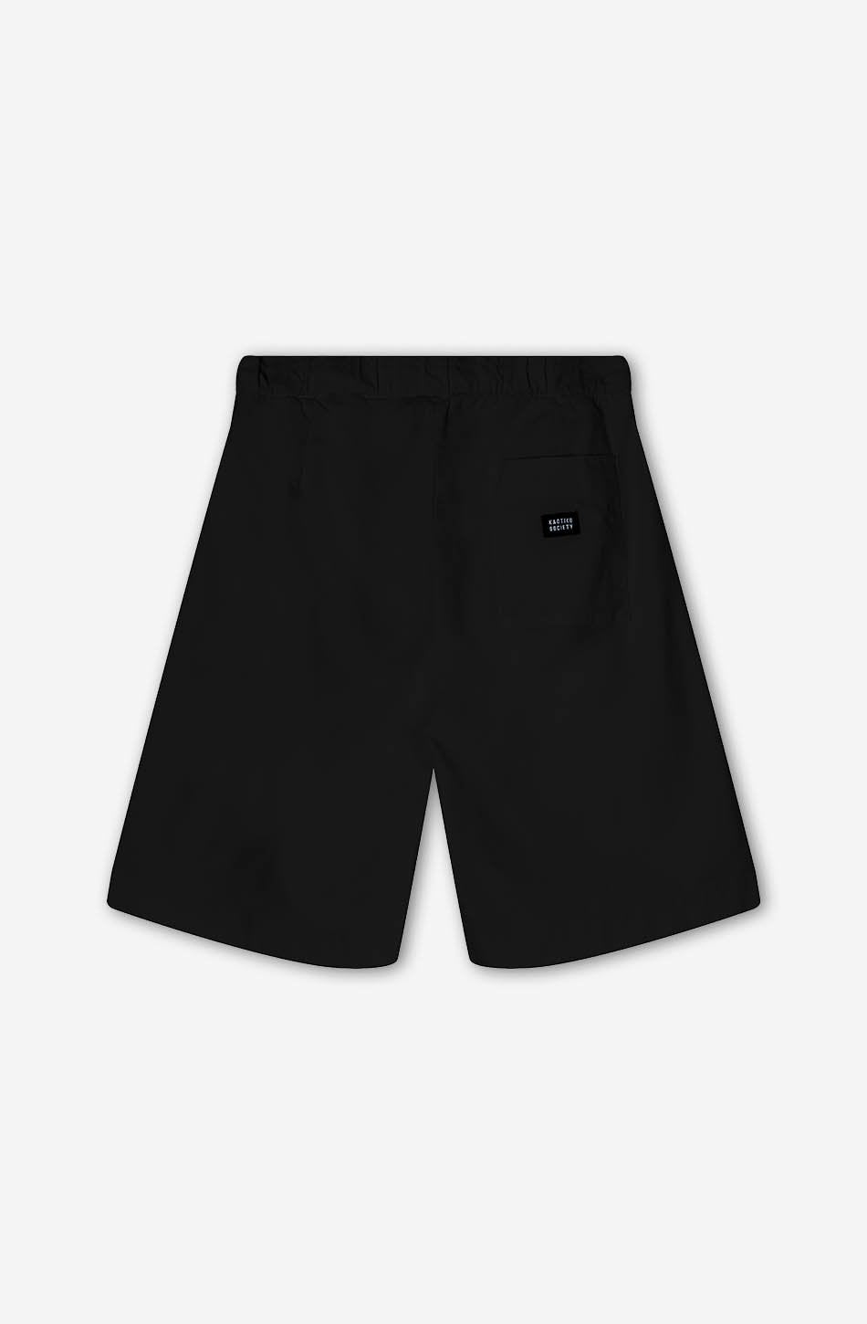 kaotiko Bermuda Relaxed Canvas Pinzas Black Rebajas