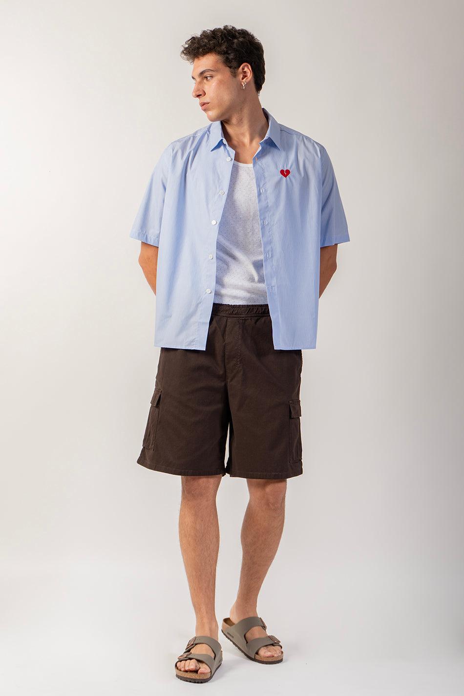 kaotiko Bermuda Cargo Wide Leg Brown Light Venta caliente