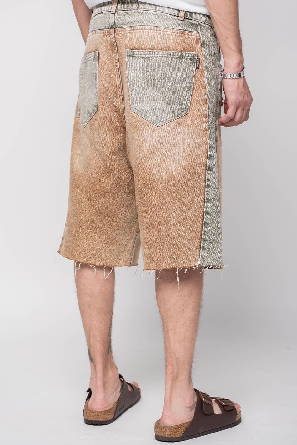 kaotiko Bermuda Tusa Washed Army/ Brown Rebajas baratas