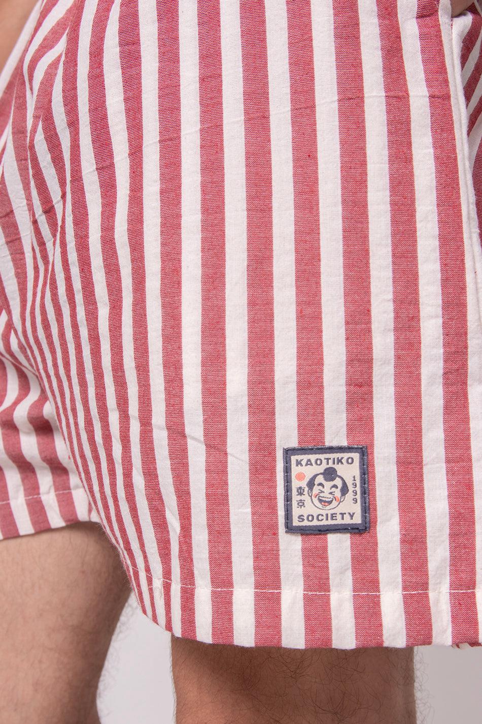 kaotiko Short Red/ Ivory Stripes Sumo Envío gratis