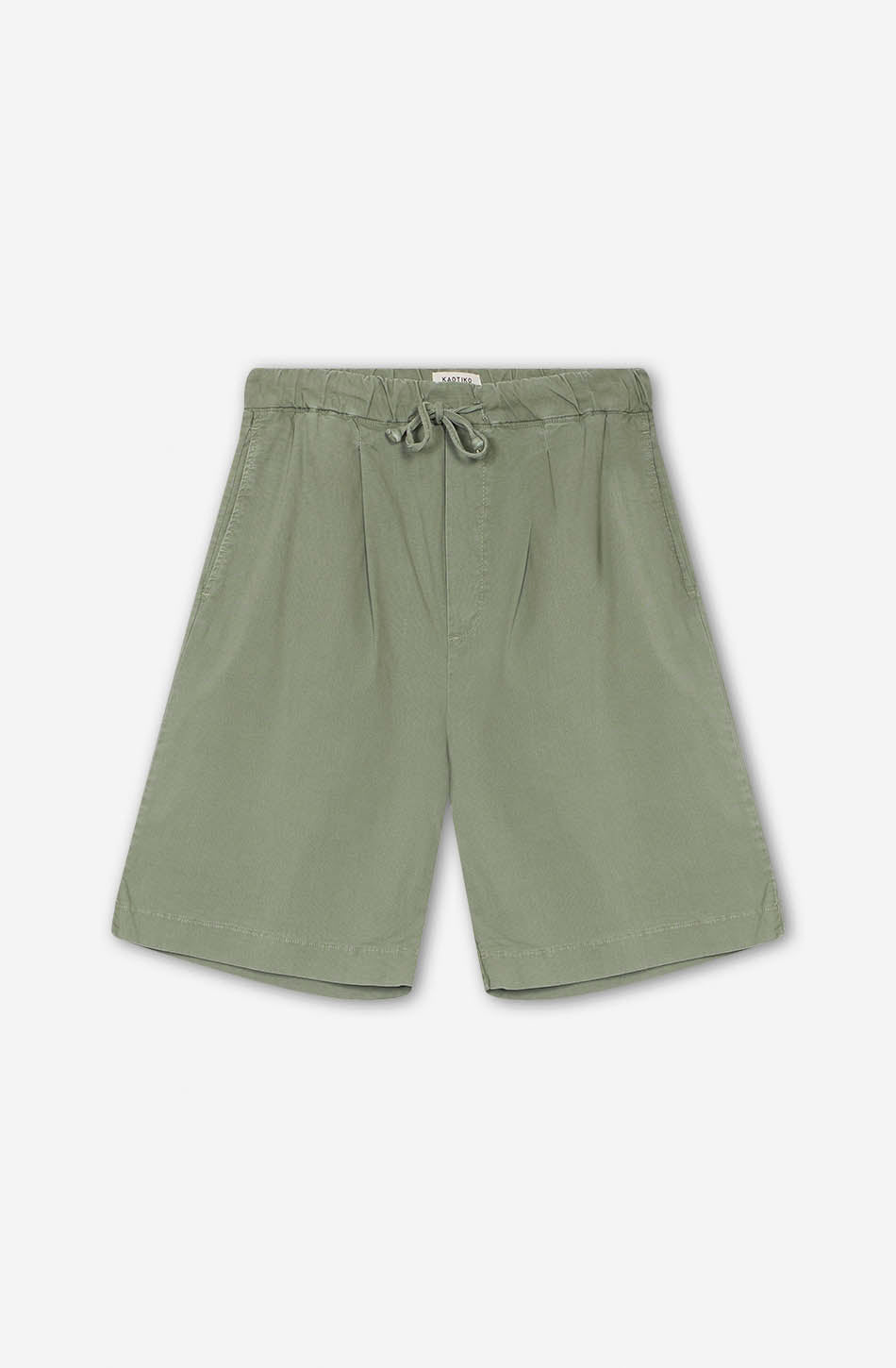 kaotiko Bermuda Relaxed Canvas Pinzas Slate Últimos 3 días
