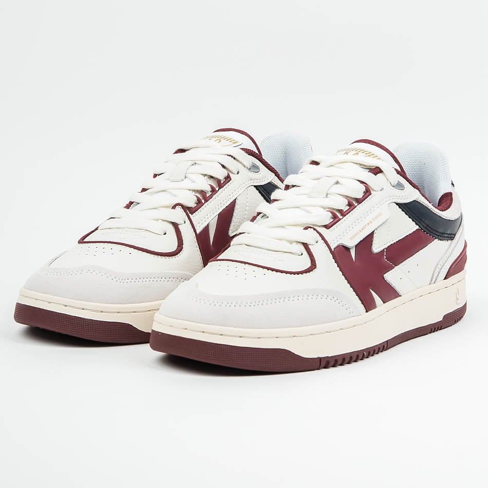 kaotiko Zapatillas Kaotiko Boston Piping Off White / Burgundy Grandes descuentos
