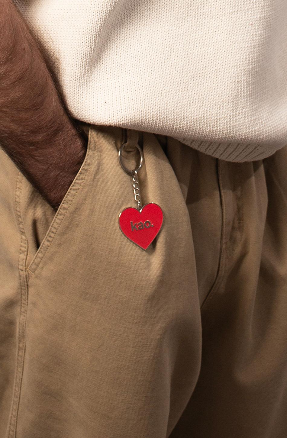 kaotiko Llavero Heart Kao Red
