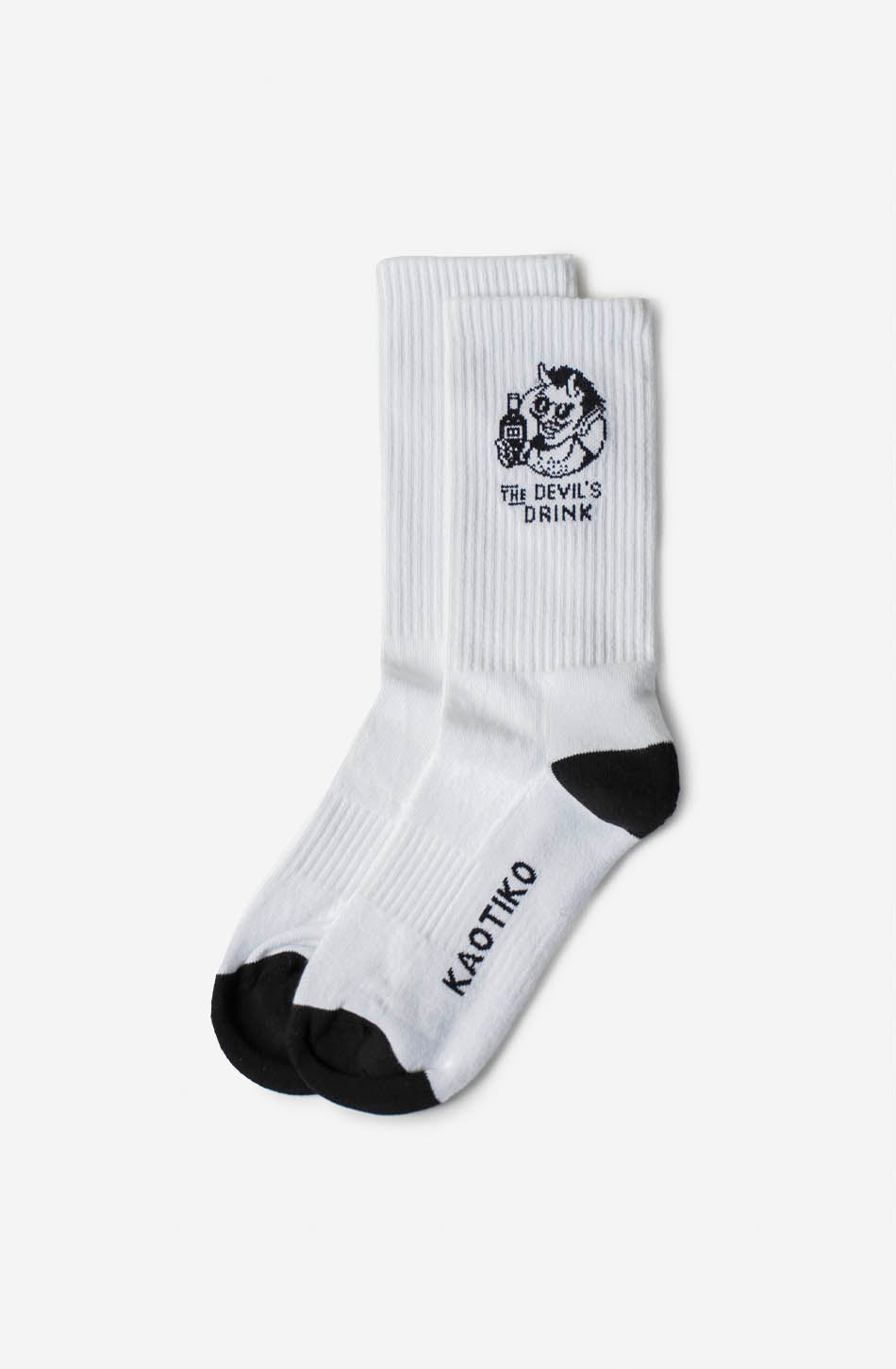 kaotiko Calcetines Devil Drinks White Últimos 3 días