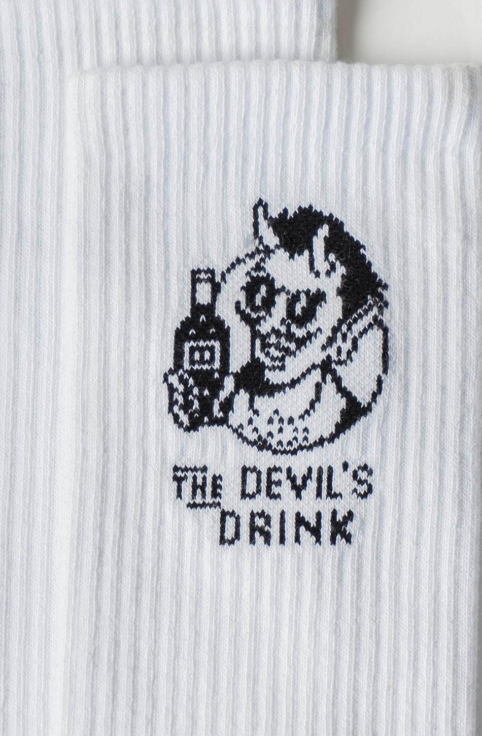 kaotiko Calcetines Devil Drinks White Últimos 3 días