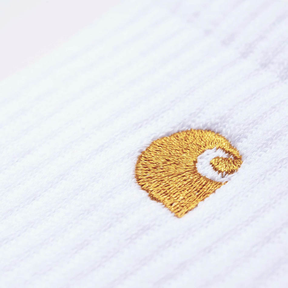 kaotiko Calcetines Carhartt WIP Chase White/Gold Promoción trimestral