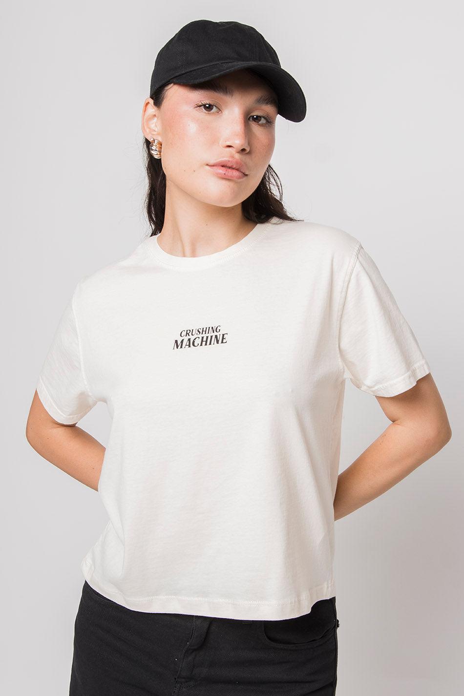 kaotiko Camiseta Washed Crushing Machine Ivory Precio ultrabajo