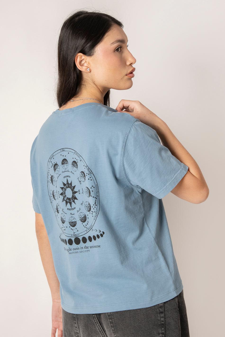 kaotiko Camiseta Washed Oasis Blue Fly 2025