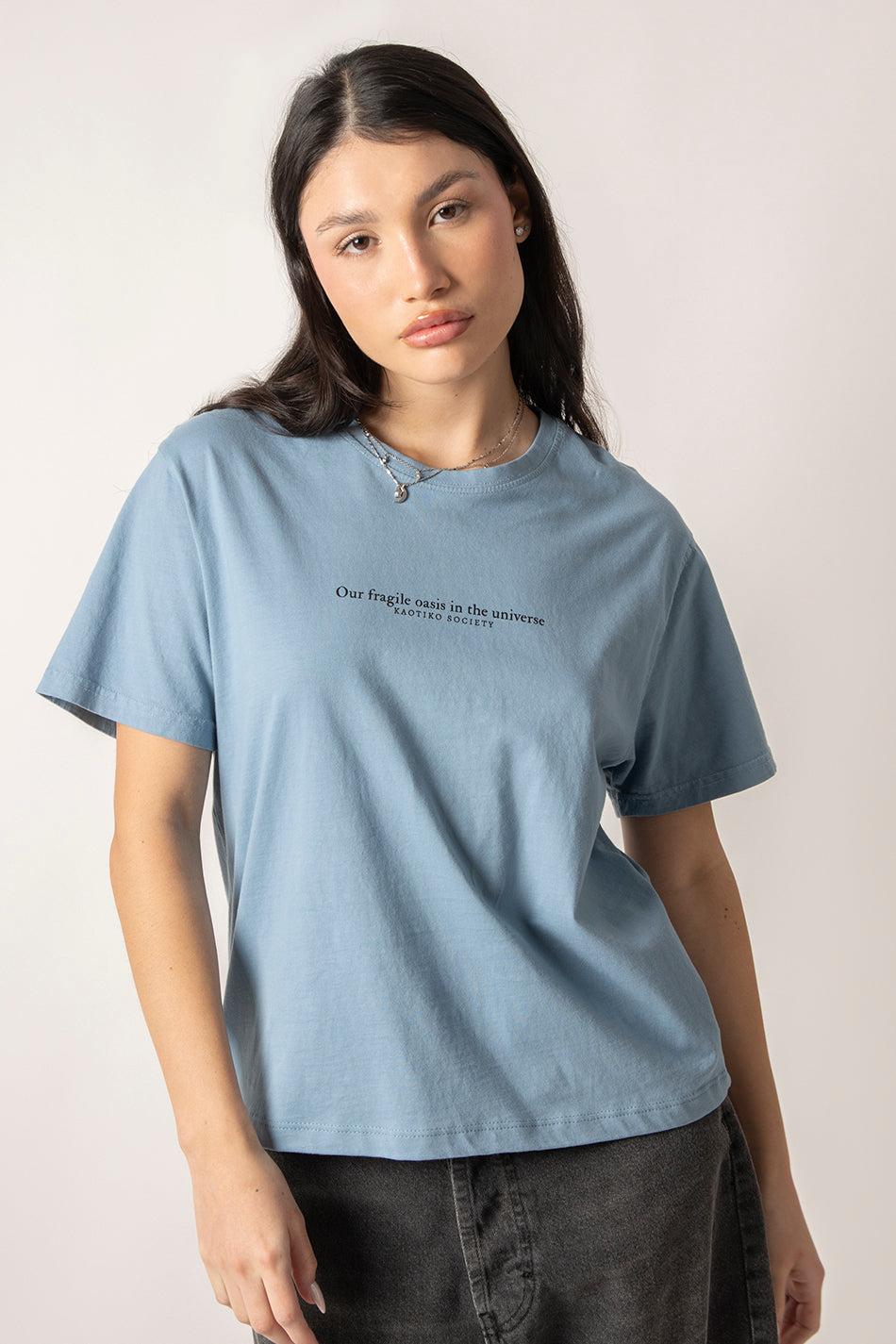 kaotiko Camiseta Washed Oasis Blue Fly 2025