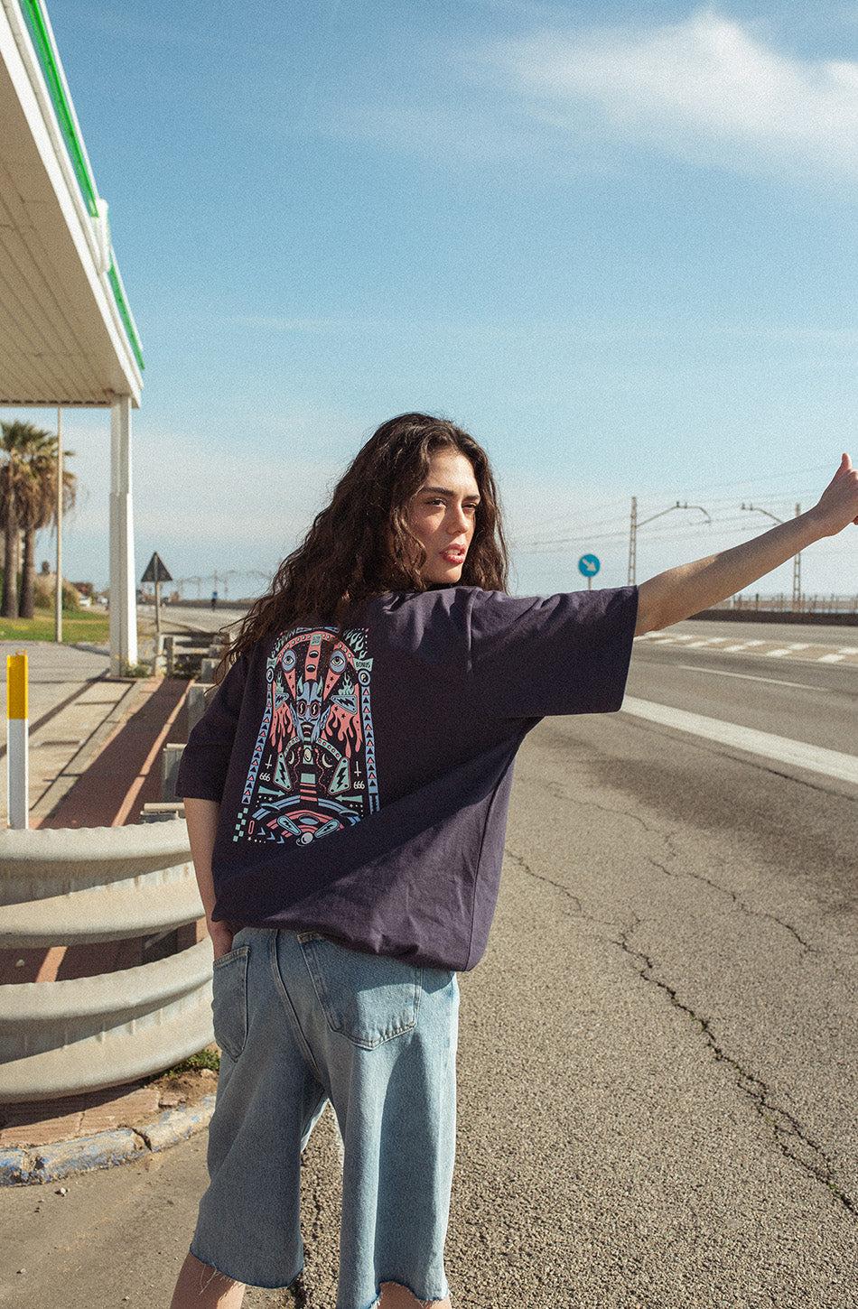 kaotiko Camiseta Pinball Navy Outlet