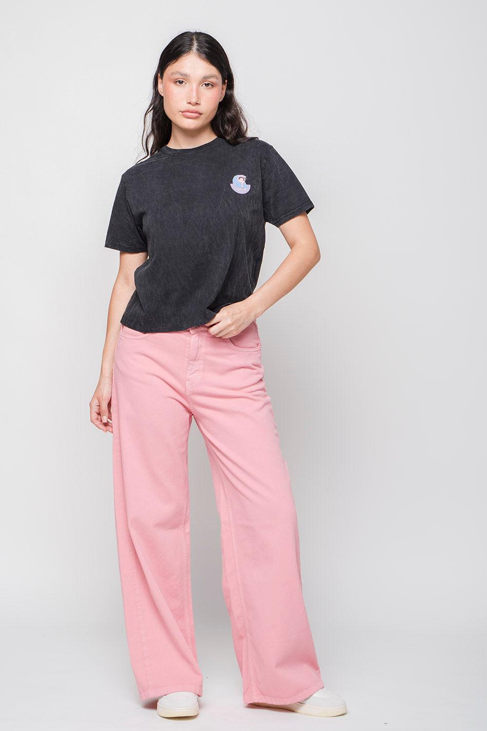 kaotiko Camiseta Washed Timeless Immensity Black Gran oferta