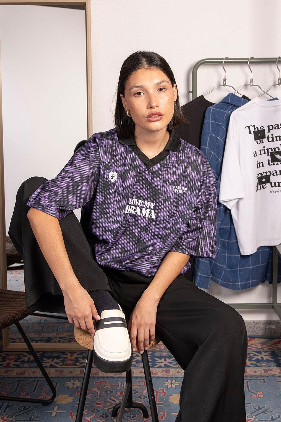 kaotiko Polo Soccer Love My Drama Purple Los más vendidos