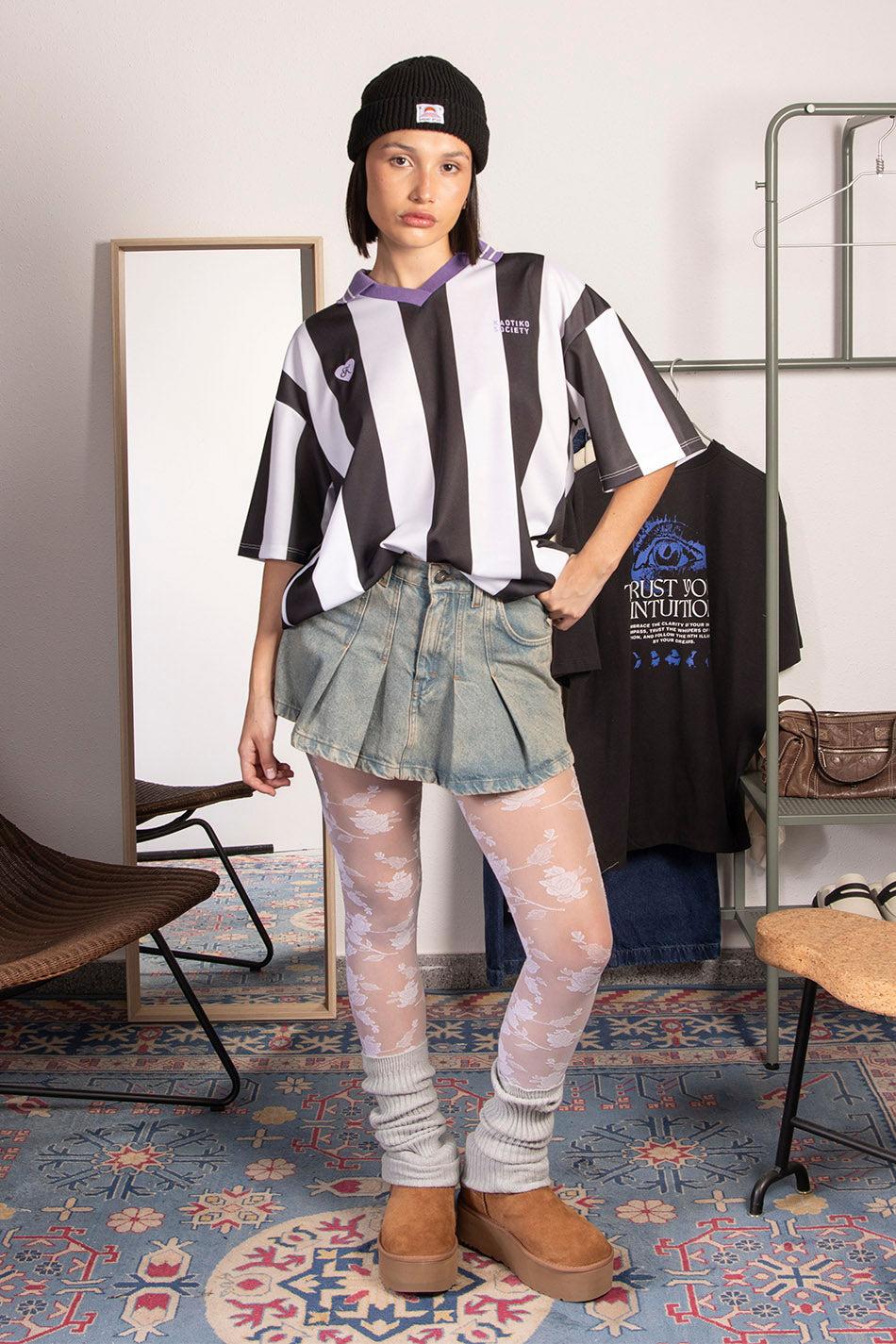 kaotiko Polo Soccer Black/ White Love My Drama Ventas relámpago