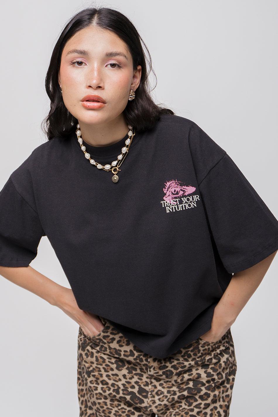 kaotiko Camiseta Eye Trust Your Intuition Black Tienda