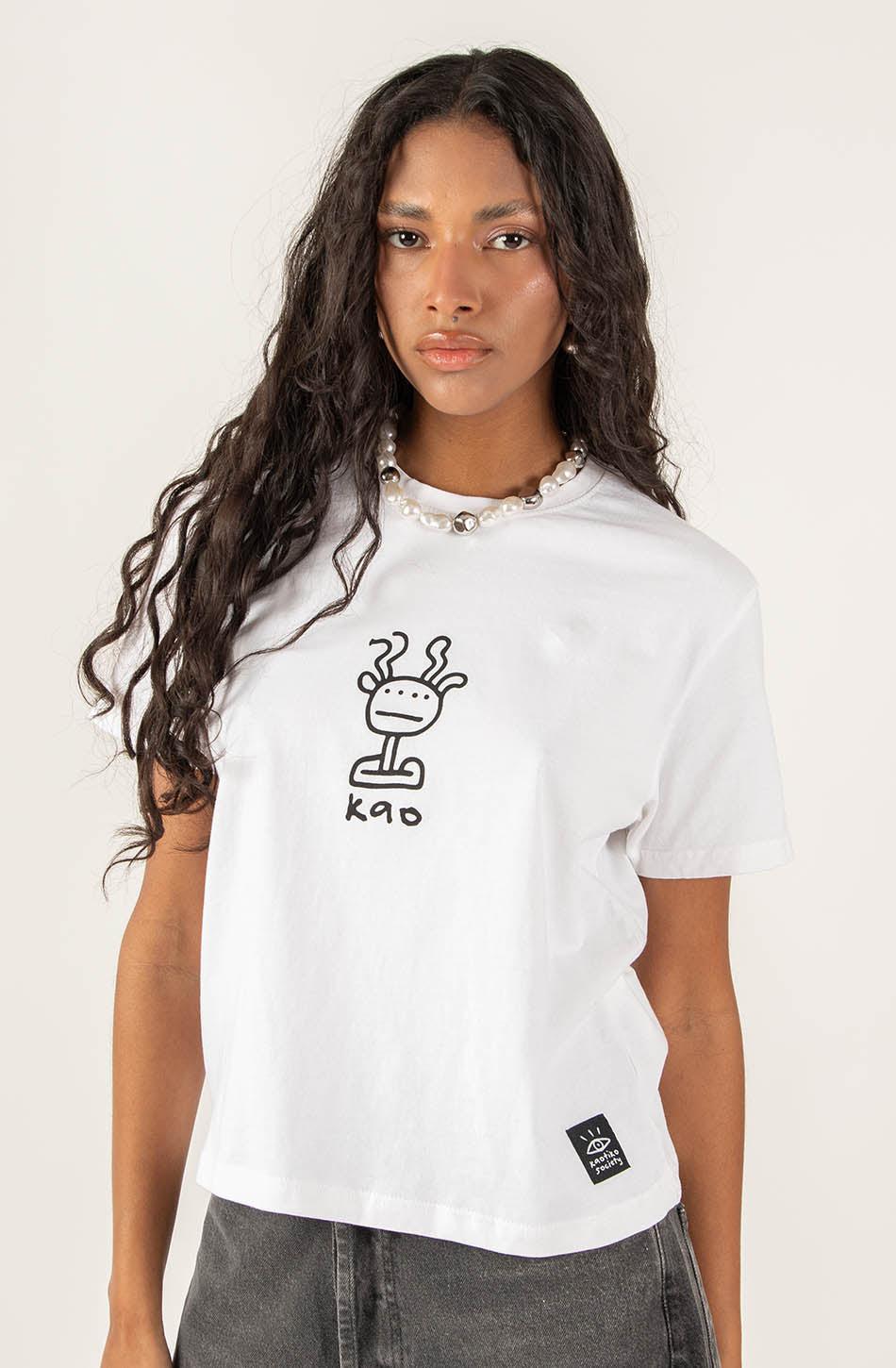 kaotiko Camiseta Washed Boy Eye White Rebajas online