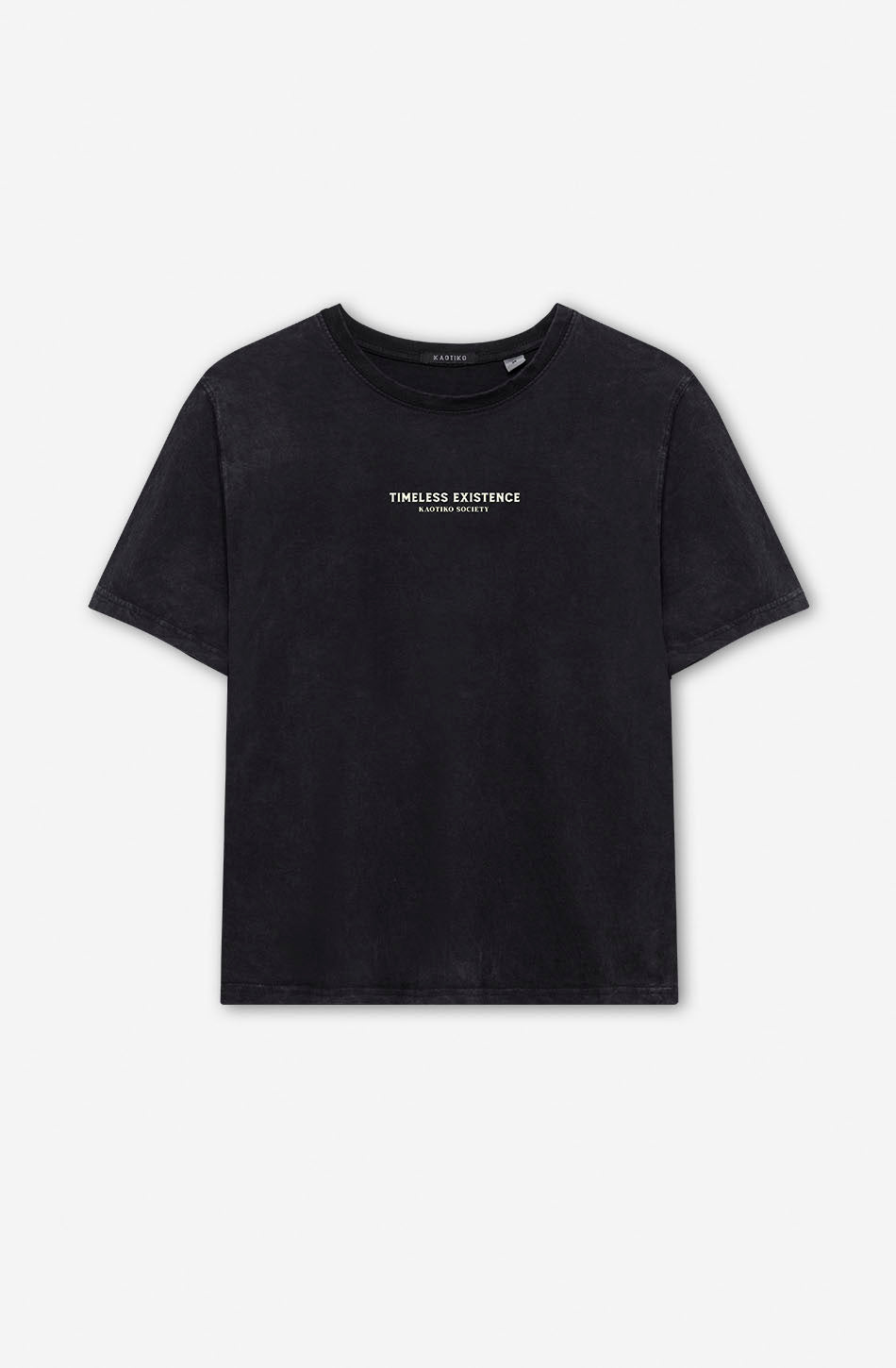 kaotiko Camiseta Washed Volcanic Symphony Black Oferta especial