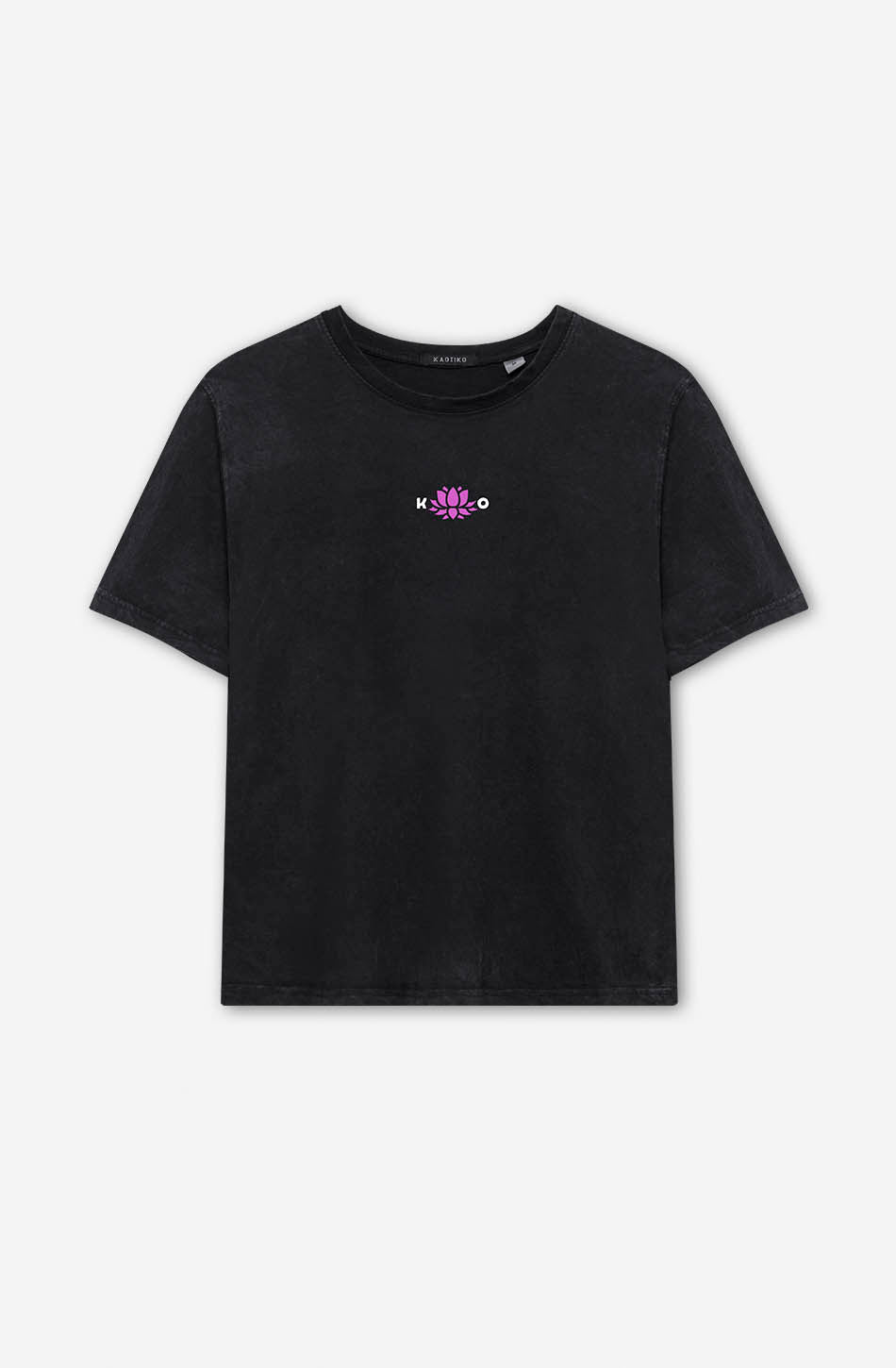 kaotiko Camiseta Washed Lotus Door Black Últimos 3 días