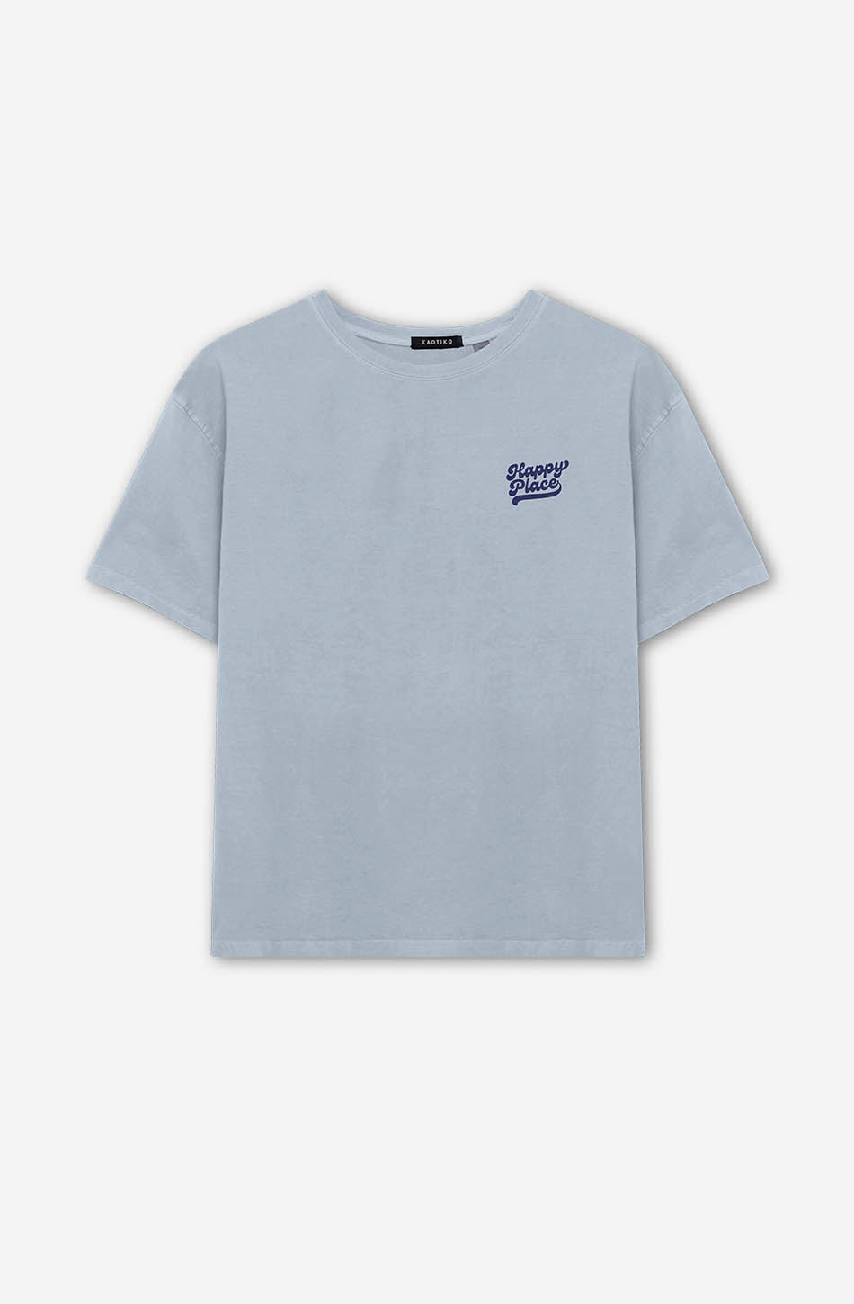 kaotiko Camiseta Washed Happy Place Steel COMPRAR AHORA