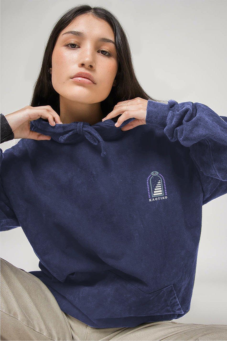 kaotiko Sudadera Washed Trust Your Intuition Dark Lilac Solo queda un día