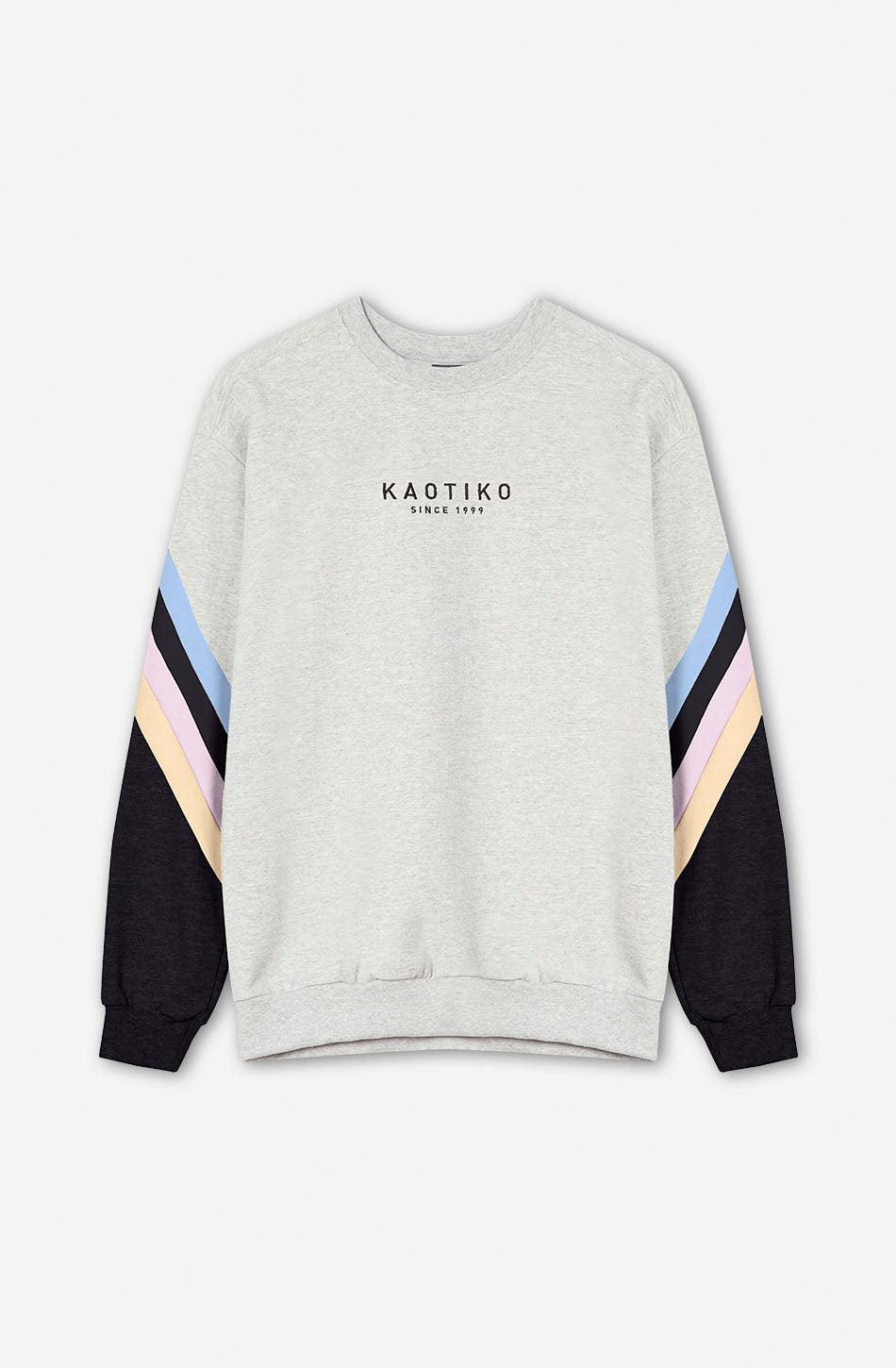 kaotiko Sudadera Walker Gray/ Black/ Niagara Grandes descuentos
