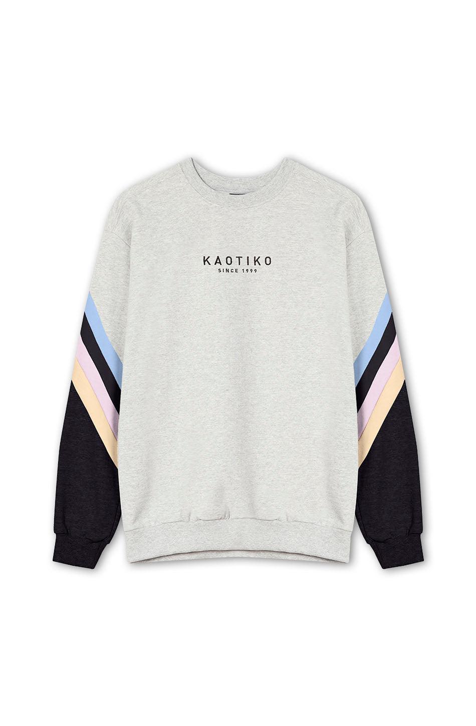 kaotiko Sudadera Walker Gray/ Black/ Niagara Grandes descuentos