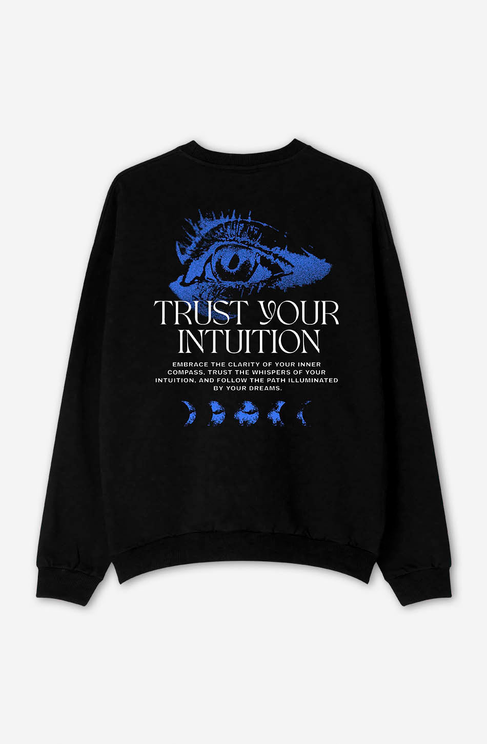 kaotiko Sudadera Washed Eye Trust Your Intuition Black Liquidación