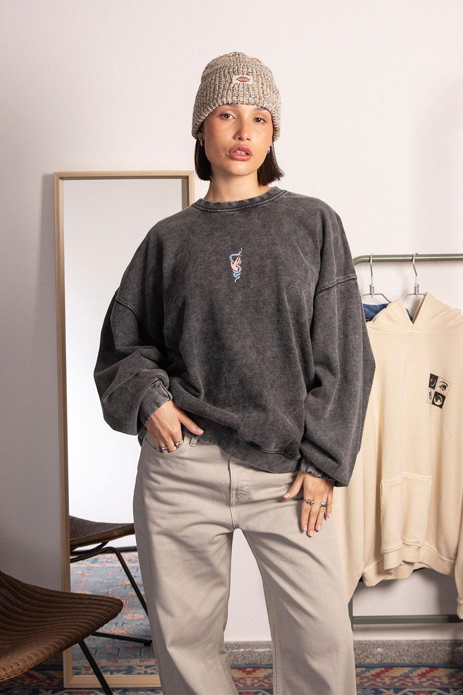 kaotiko Sudadera Washed Still Alive Black Precios de Black Friday