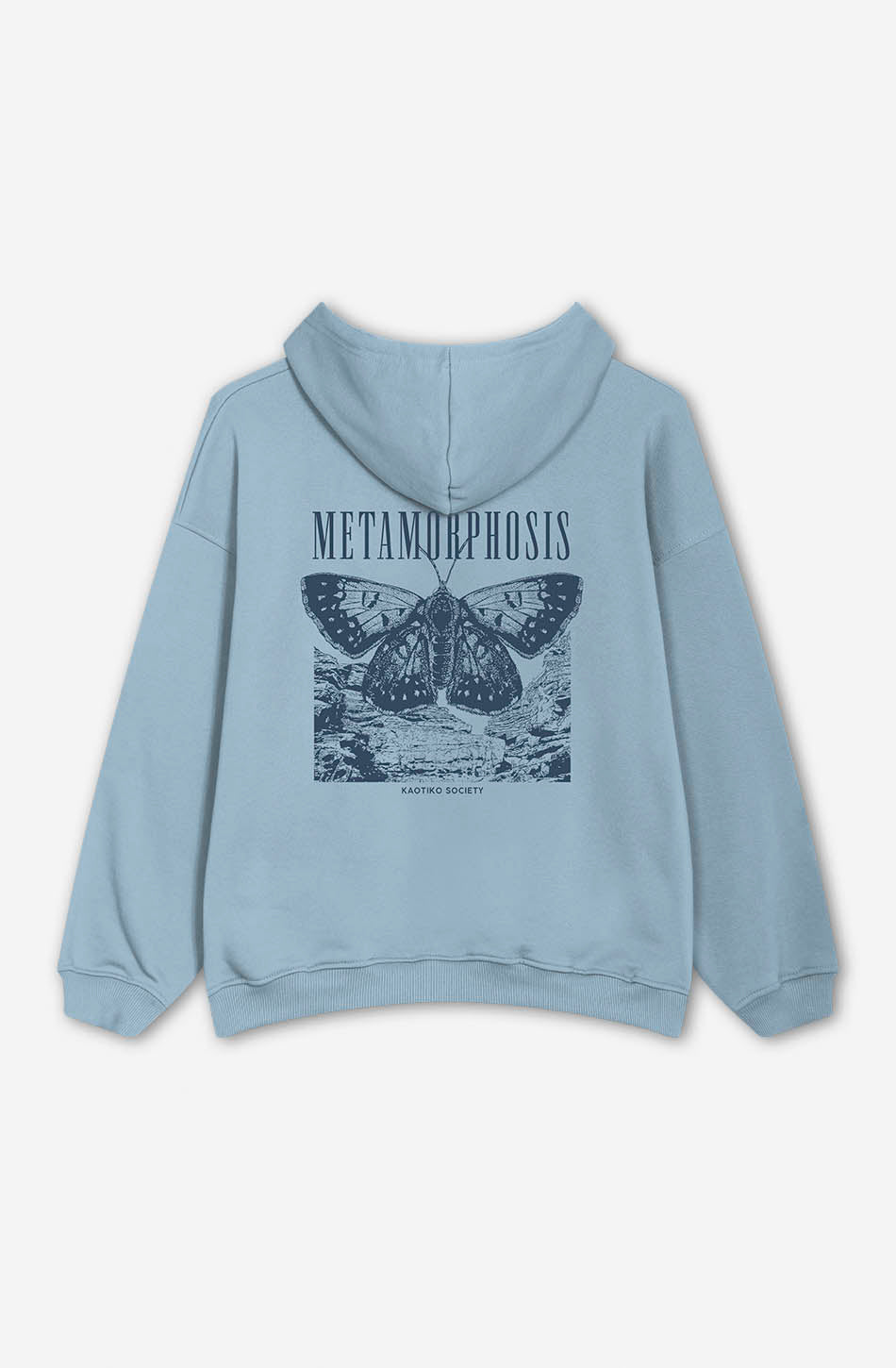 kaotiko Sudadera Washed Metamorphosis Blue Fly