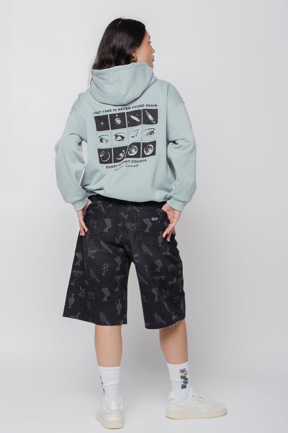 kaotiko Sudadera Washed Phases Eyes Cloud Descuento por venta flash