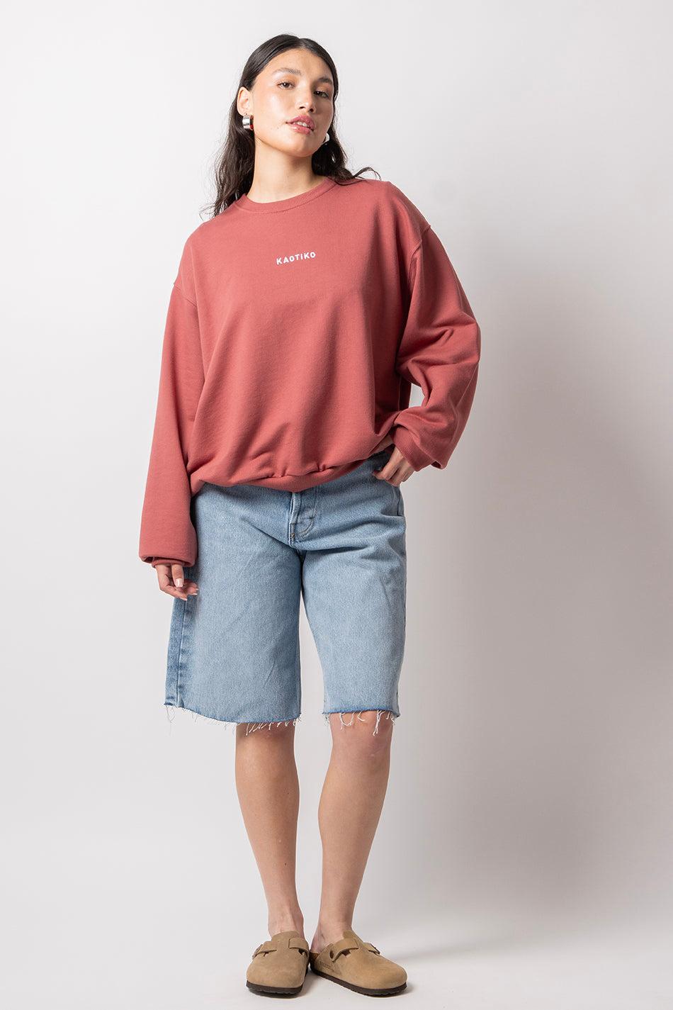kaotiko Sudadera Bruna Burgundy En línea