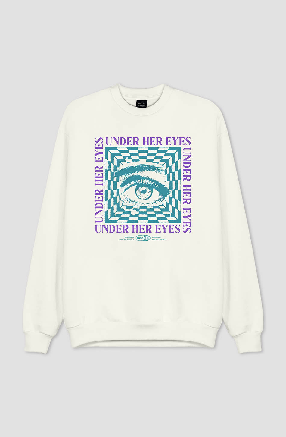 kaotiko Sudadera Under Her Eyes Ivory Venta caliente